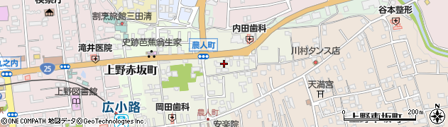 三重県伊賀市上野農人町540周辺の地図