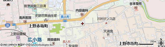 三重県伊賀市上野農人町529周辺の地図