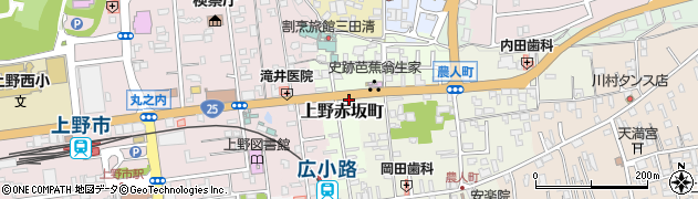 三重県伊賀市上野赤坂町295周辺の地図