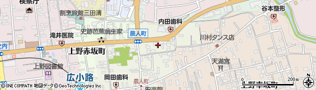 三重県伊賀市上野農人町537周辺の地図