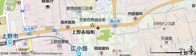 三重県伊賀市上野農人町410周辺の地図