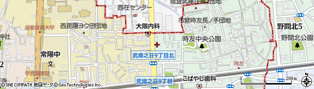 きんのぶた武庫之荘店周辺の地図