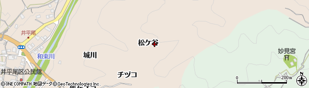 京都府木津川市加茂町井平尾松ケ谷周辺の地図