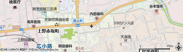 三重県伊賀市上野農人町535周辺の地図