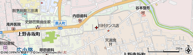 三重県伊賀市上野農人町577周辺の地図