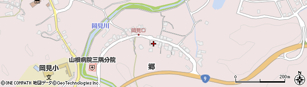 島根県浜田市三隅町岡見郷周辺の地図