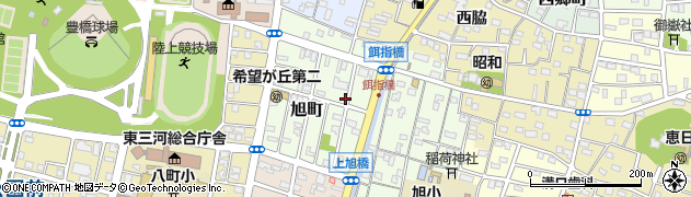 愛知県豊橋市旭町周辺の地図