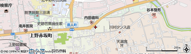 三重県伊賀市上野農人町571周辺の地図