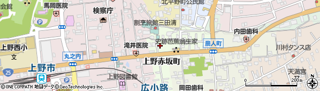 三重県伊賀市上野赤坂町315周辺の地図