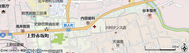 三重県伊賀市上野農人町572周辺の地図