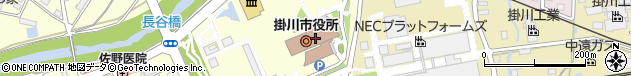 静岡県掛川市周辺の地図