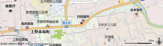 三重県伊賀市上野農人町564周辺の地図