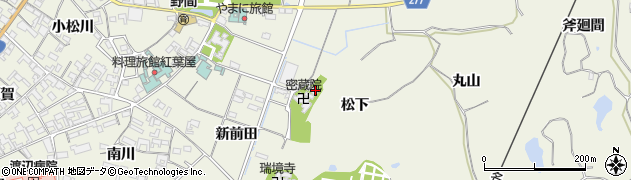 愛知県知多郡美浜町野間松下周辺の地図