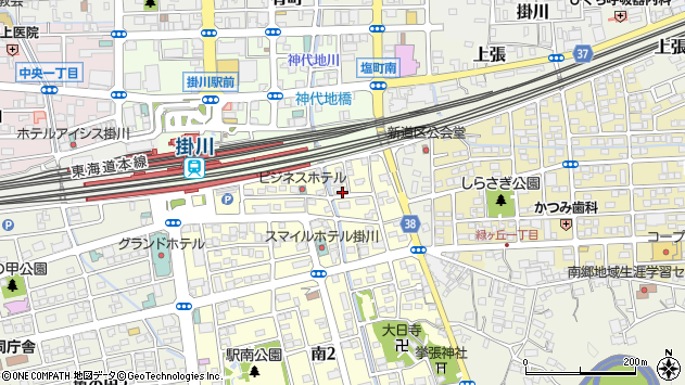 〒436-0029 静岡県掛川市南の地図
