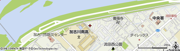 兵庫県加古川市加古川町西河原107周辺の地図