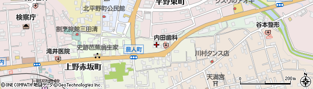 三重県伊賀市上野農人町563周辺の地図