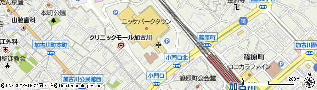 釆なりうどん きらく 加古川店周辺の地図