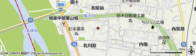 京都府木津川市山城町平尾西方儀10周辺の地図