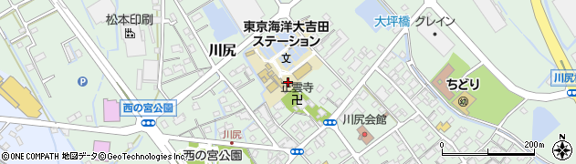 静岡県吉田町（榛原郡）川尻周辺の地図