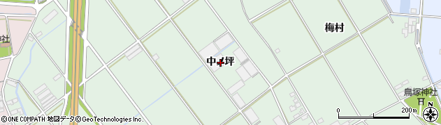 愛知県豊橋市富久縞町（中ノ坪）周辺の地図
