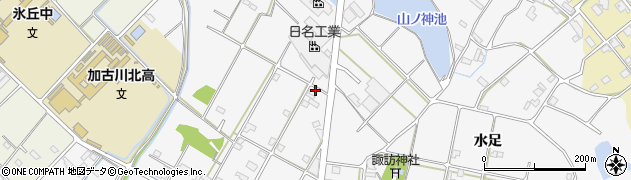 兵庫県加古川市野口町水足1519周辺の地図