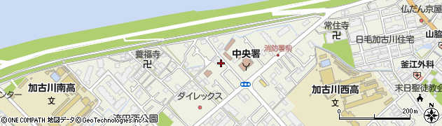 兵庫県加古川市加古川町西河原169周辺の地図