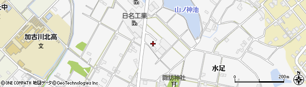 兵庫県加古川市野口町水足1569周辺の地図