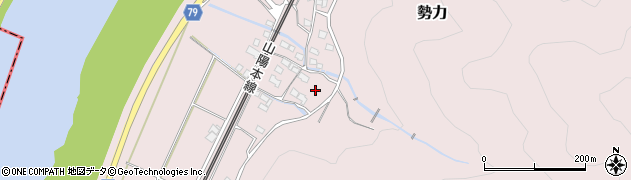 岡山県赤磐市勢力周辺の地図