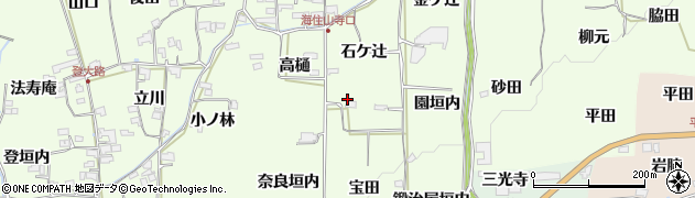 京都府木津川市加茂町例幣（石ケ辻）周辺の地図