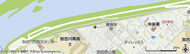 兵庫県加古川市加古川町西河原105周辺の地図
