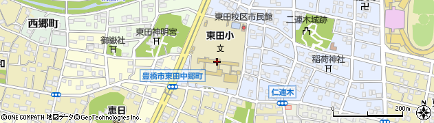 東田校区市民館周辺の地図