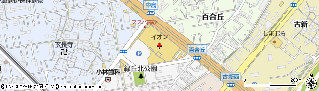 イオン高砂店立体駐車場周辺の地図