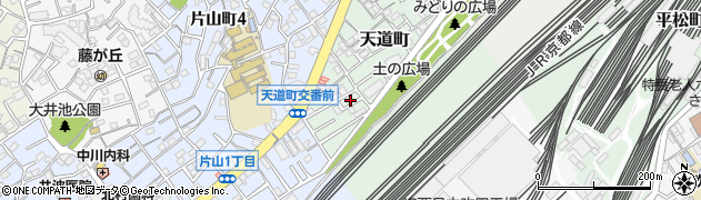 大阪府吹田市天道町3周辺の地図