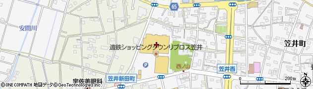 ダイソーリブロス浜松笠井店周辺の地図