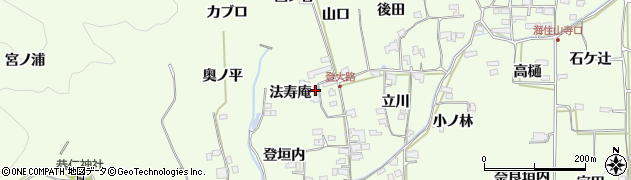 京都府木津川市加茂町例幣法寿庵7周辺の地図