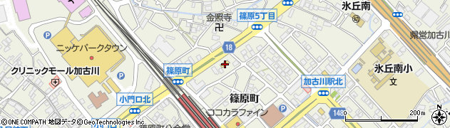セブンイレブン加古川篠原町店周辺の地図