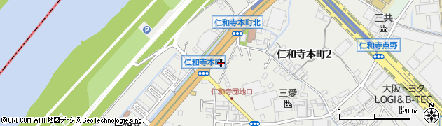 セブンイレブン寝屋川仁和寺本町店周辺の地図