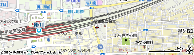 静岡県掛川市上張511周辺の地図