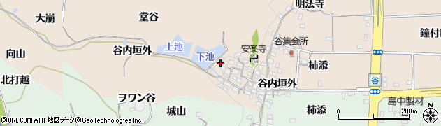 京都府精華町（相楽郡）下狛（鈴ノ庄）周辺の地図
