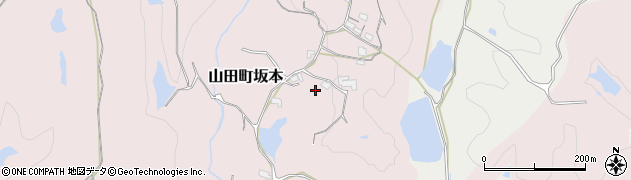 兵庫県神戸市北区山田町坂本（長谷）周辺の地図