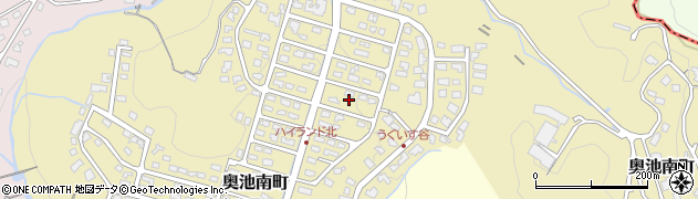 兵庫県芦屋市奥池南町56周辺の地図