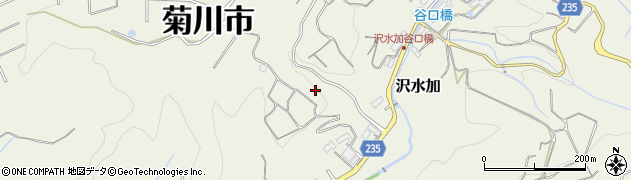 静岡県菊川市沢水加周辺の地図
