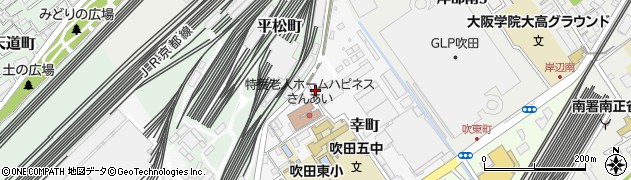 大阪府吹田市幸町周辺の地図