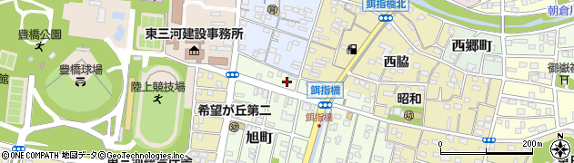 愛知県豊橋市旭町（餌指）周辺の地図
