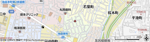 大阪府寝屋川市池田東町周辺の地図
