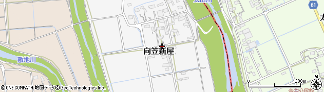 静岡県磐田市向笠新屋周辺の地図