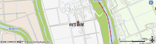 静岡県磐田市向笠新屋周辺の地図