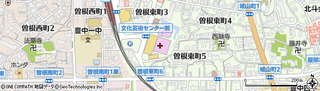 豊中市立文化芸術センター　大ホール周辺の地図