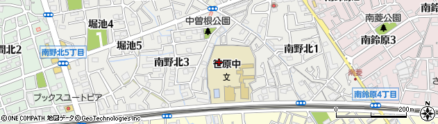兵庫県伊丹市南野北周辺の地図