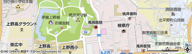 馬岡医院周辺の地図